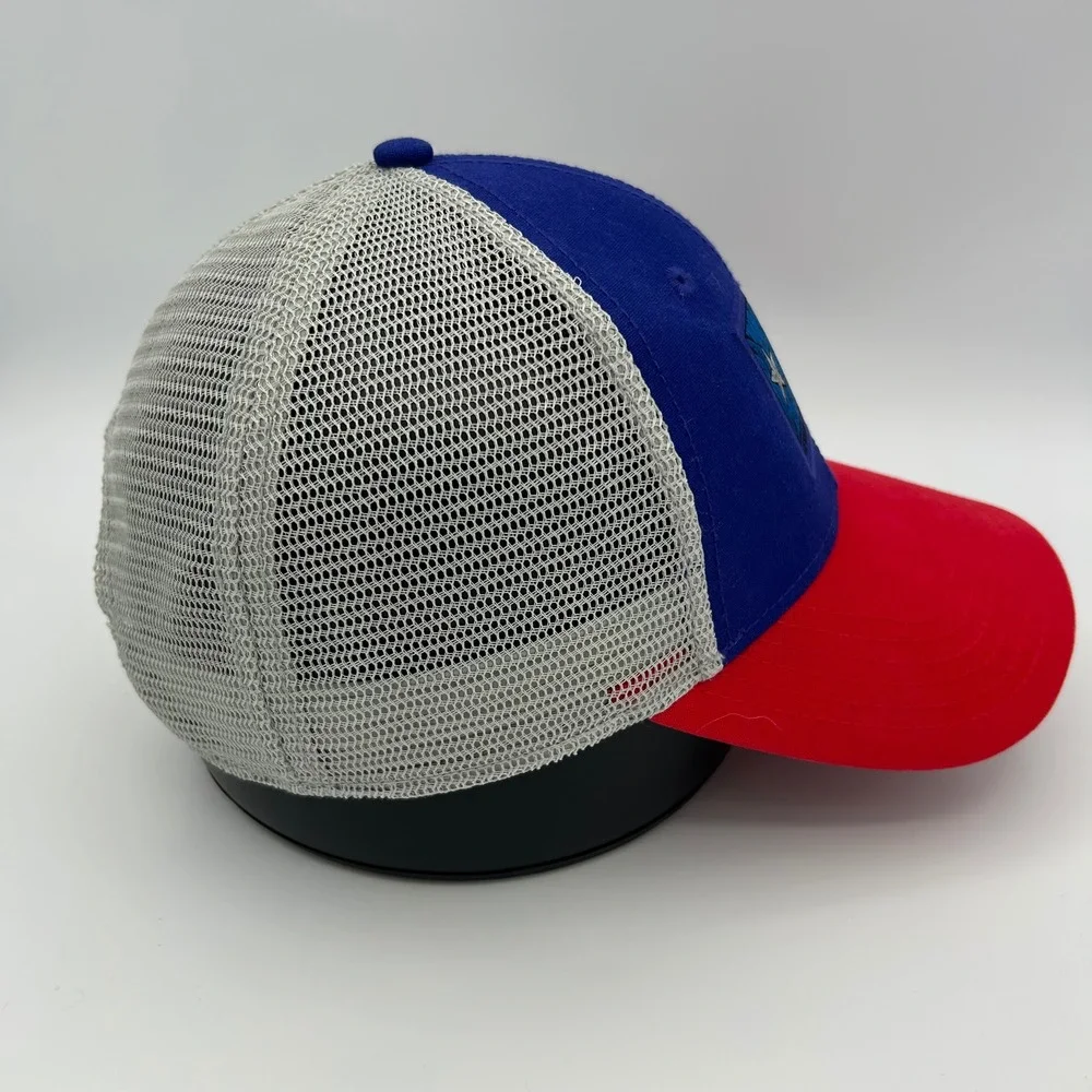 The North Face Trucker Hat Texas Flag Unisex OS Blue Red Grey Mesh Snapback Cap